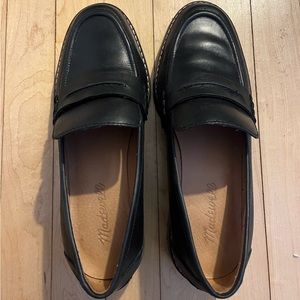 Madewell Corinne Lugsole Loafer size 6.5. Black. Worn once.